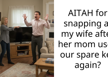 AITAH for snapping at my wife after her mom used our spare key again?