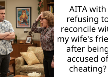 AITA with refusing to reconcile with my wife’s friend after being accused of cheating?
