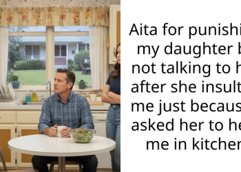 Aita for punishing my daughter by not talking to her after she insulted me just because I asked her to help me in kitchen