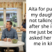 Aita for punishing my daughter by not talking to her after she insulted me just because I asked her to help me in kitchen