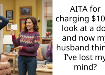 AITA for charging $10 to look at a dot and now my husband thinks I’ve lost my mind?
