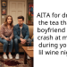 AITA for dropping the tea that your boyfriend used to crash at my place during your cute lil wine night lol?