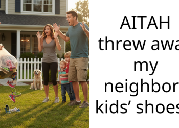 AITAH threw away my neighbors kids’ shoes?