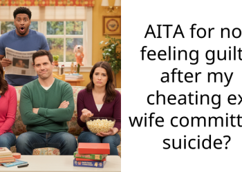 AITA for not feeling guilty after my cheating ex wife committed su***de?