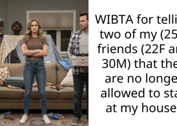 WIBTA for telling two of my (25F) friends (22F and 30M) that they are no longer allowed to stay at my house?