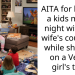 AITA for having a kids movie night with my wife’s cousin (f) while she was on a Vegas girl’s trip?