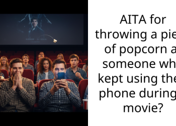 Cinema-Goer Chucks Popcorn At Rude Woman To Teach Her Not To Use Her Phone In Theater