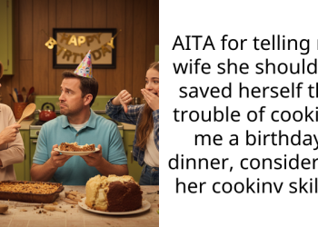 Birthday Dinner Turns Into A Disaster As Woman Unleashes Her Terrible Cooking Sk**ls And Gets Berated By Husband