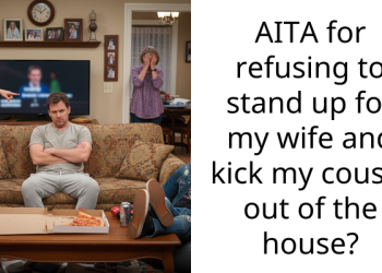 Man Asks If He Was Wrong For Refusing To Stand Up For His Wife And Kick His Cousin Out Of Their House