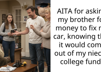 Redditor Sparks Outrage For Demanding That His Brother Fixes The Car His Daughter Damaged, Even If It Means Taking Money From Her College Fund