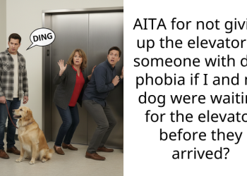 Dog Owner Refuses To Give Up The Elevator To Someone Who Has A Dog Phobia