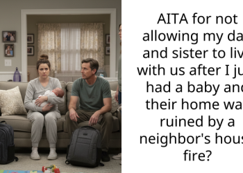 New Mom Says ‘No’ After Her Dad And Sister Ask To Move In Following House Fire