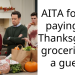 Thanksgiving Guest Gets Cornered By Host’s Mother And Accused Of “Not Paying Her Share”