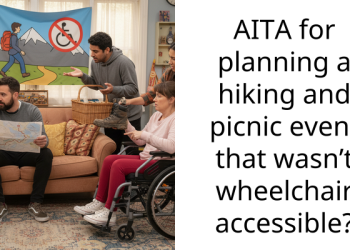 Group Plans Hiking And Picnic Event That Wasn’t Wheelchair Accessible, AITA For Responding Rudely?