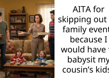 Mom Of Two Turns The Whole Family Against Her Oldest Cousin After He Stopped Babysitting For Them During Family Events