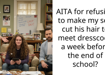 Father Clashes With Wife And Teacher After Refusing To Trim Son’s Hair For School Dress Code Week Before Graduation