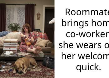 Roommate Brings Coworker For Sleepover  –  She Drains Their Energy, Time, Fridge, And Money, They Threaten Her With Cops To Leave