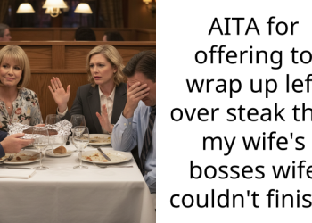 Redditor Gets Ripped Into After Offering To Wrap Up Remaining Steak Unfinished By Boss’s Spouse