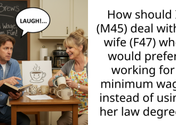Man Struggles as Wife Chooses Minimum Wage Over Her Law Degree Despite Family’s Financial Stress, Seeks Advice Online