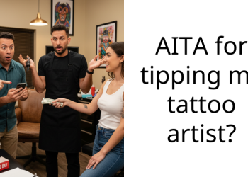 Tattoo-Obsessed Lady Is In A Dilemma After Boyfriend Got Mad At Her For Tipping Her Tattoo Artist