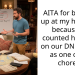 Angry Wife Blows Up At Manchild Husband Who Refuses To Do Real Ch**es And Insists That DND Planning Counts As Ch**e