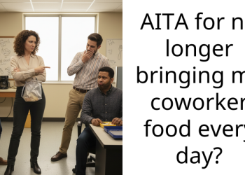 Ent*tled Coworker Goes Off The Rails After Working Mom Stops Bringing Him Free Lunches