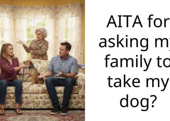 Man’s Family Frowns At His Decision To Rehome His Dog After She Started Behaving Weird Towards His Pregnant Wife
