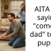 Man Says “Come To Dad” To His Puppy In Front Of His Friend And Gets Scolded