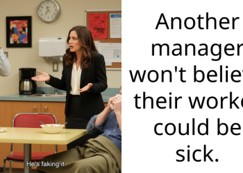 Redditor Went To The Manager’s Office Wearing A Mask And Gloves, Coughing And Sneezing, To Dispel Doubt About Their Illness