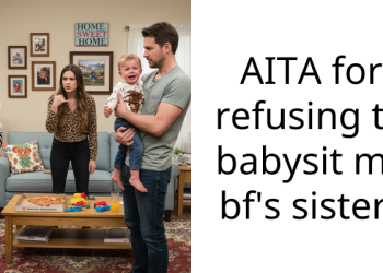 Pregnant Mom Wants Her Eldest Son And His GF To Babysit Her Younger Kids, Gets Instant Refusal
