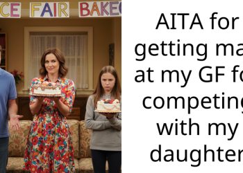 Man Gives His Girlfriend A Deserving Reply For Trying To Compete With His Little Daughter