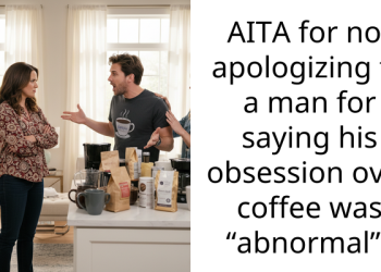 Moment Coworker Gets Embarra*sed After Being Told That His Obsession Over Coffee Is Abnormal