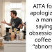 Moment Coworker Gets Embarra*sed After Being Told That His Obsession Over Coffee Is Abnormal