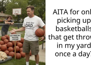 Redditor Wants To Know If They Are Wrong For Picking Up Basketballs That Get Thrown In Their Yard Only Once A Day