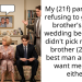Parents Threaten Young Woman With College Fund If She Attends Brother’s Wedding Because They Are Unhappy With His Best Man Choice