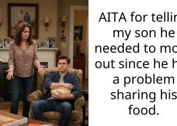 Upset Father Considers Kicking Out Employed Yet Freeloading Son For Refusing To Share Some Pizza