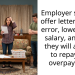 Employee Confused As Company Retroactively Lowers Pay And Demands Repayment After Initial Offer