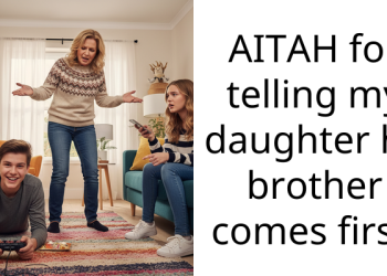 AITAH for telling my daughter he brother comes first