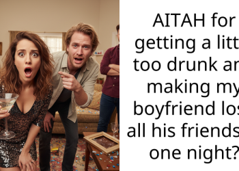 AITAH for getting a little too drunk and making my boyfriend lose all his friends in one night?