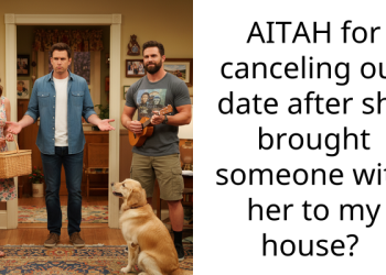 AITAH for canceling our date after she brought someone with her to my house?