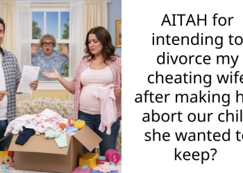 AITAH for intending to divorce my cheating wife after making her abort our child she wanted to keep?
