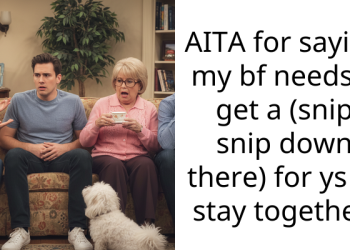 AITA for saying my bf needs ti get a (snip snip down there) for ys to stay together