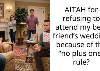 AITAH for refusing to attend my best friend’s wedding because of the “no plus one” rule?
