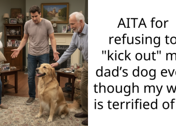 AITA for refusing to “kick out” my dad’s dog even though my wife is terrified of it?