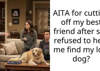 AITA for cutting off my best friend after she refused to help me find my lost dog?