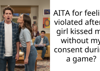 AITA for feeling v***ated after a girl kissed me without my consent during a game?