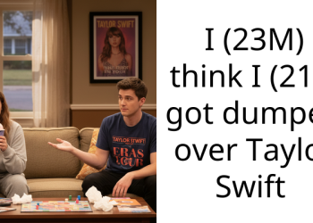 I (23M) think I (21F) got dumped over Taylor Swift