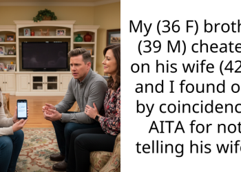 My (36 F) brother (39 M) cheated on his wife (42 F) and I found out by coincidence. AITA for not telling his wife?