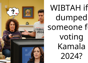 WIBTAH if I dumped someone for voting Kamala 2024?