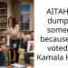 AITAH for dumping someone because they voted for Kamala Harris?
